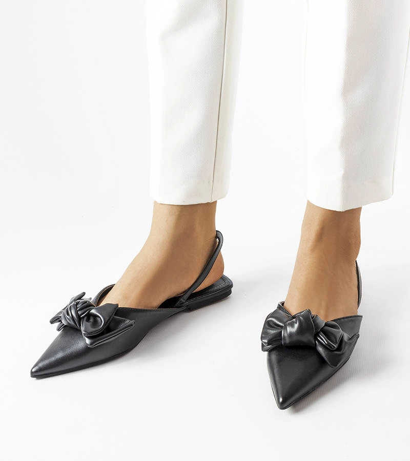 Balerini negri cu toc deschis Bonarcado