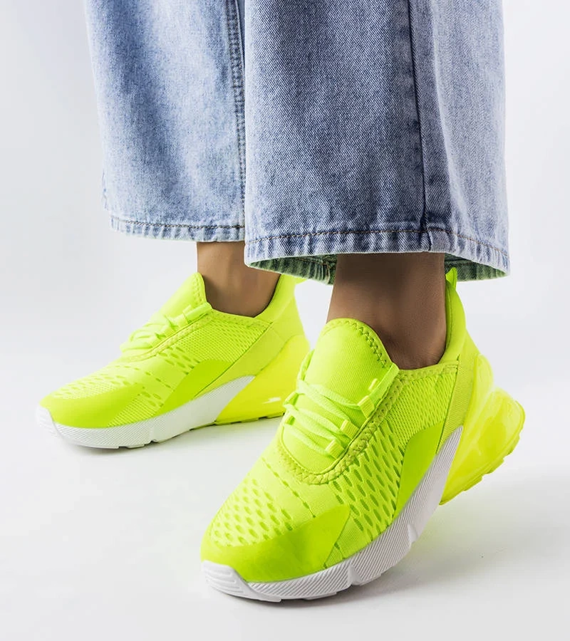 Adidași sport neon verde de curte