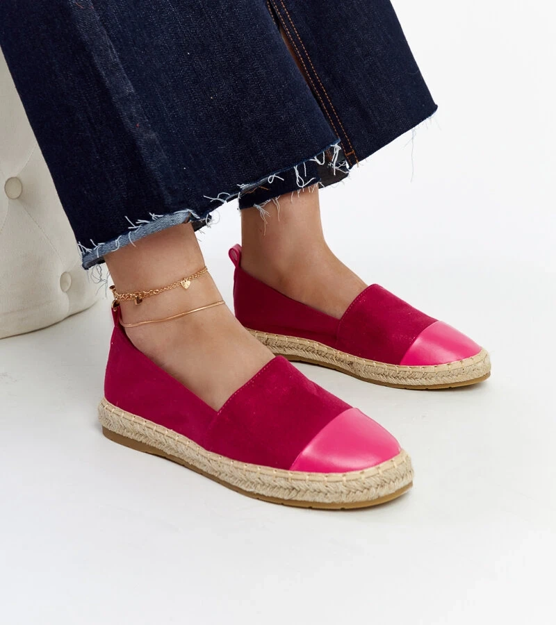 Espadrile roz Carugo
