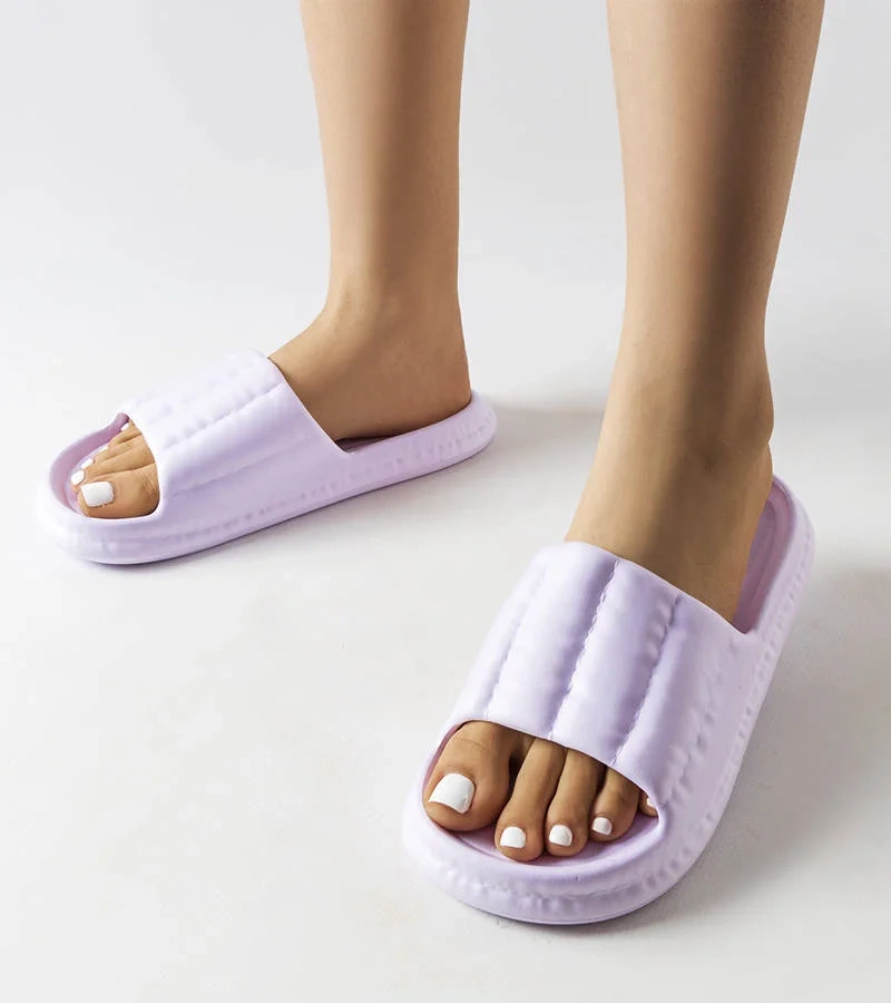 Șlapi de cauciuc mov Karolin