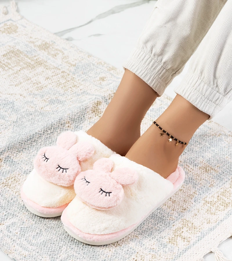 Papuci de iepuraș iepuraș roz