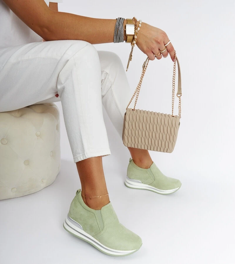 Sneakers verzi cu platformă Alquippa