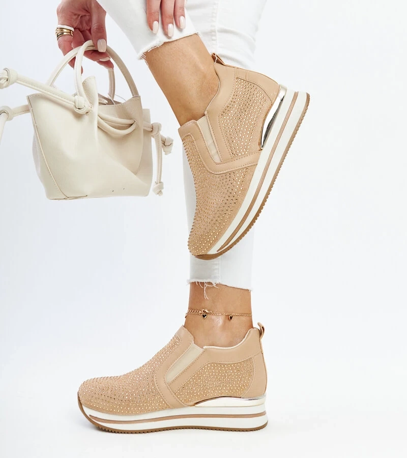 Teniși maro cu platformă Cadelaria