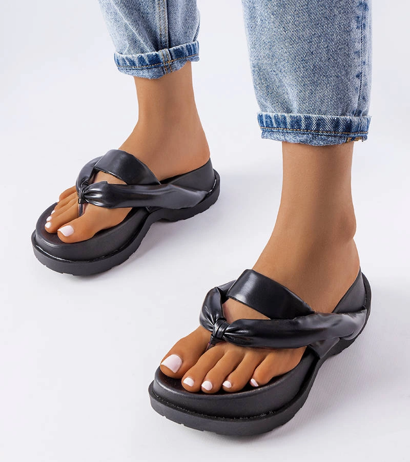 Flip-flops cu platformă Lachapelle negru