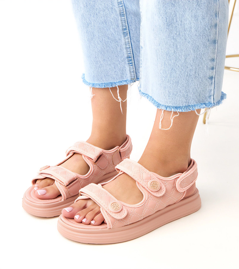 Sandałe roz cu barete ajustabile Brodni