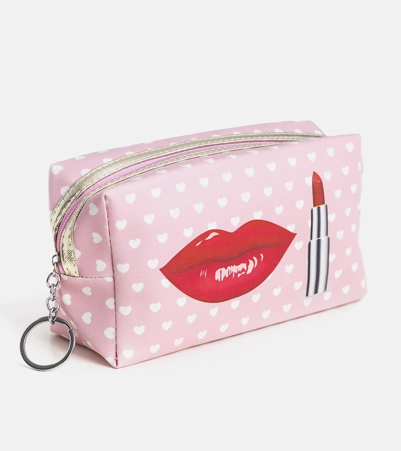 Pink Lipstick sac de cosmetice