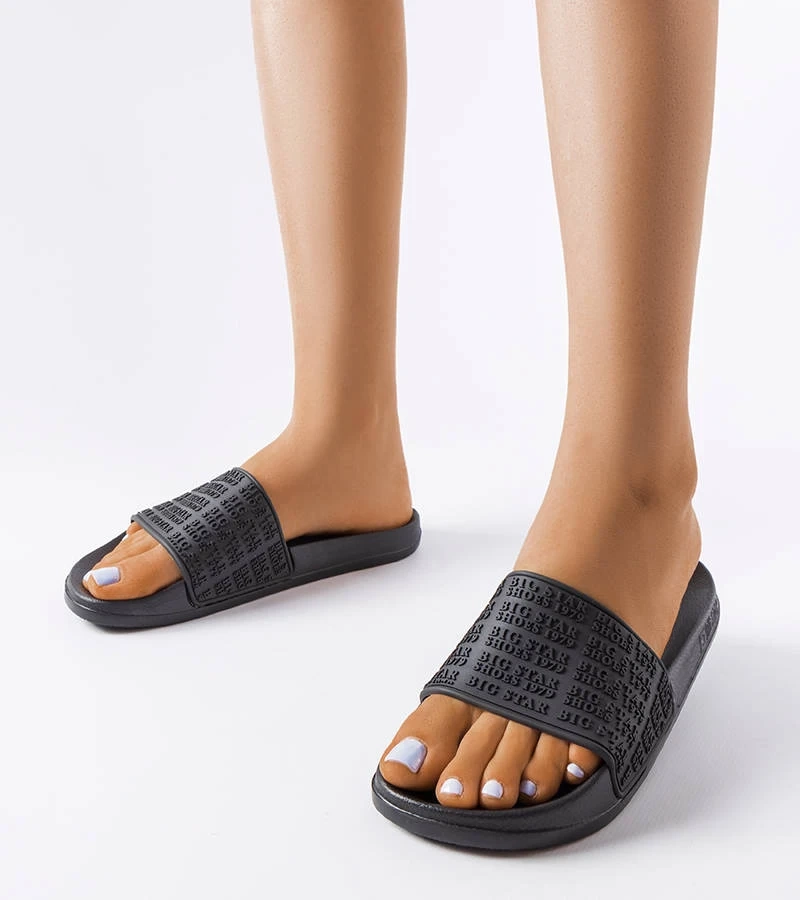 Șlapi Big Star negri LL274A147