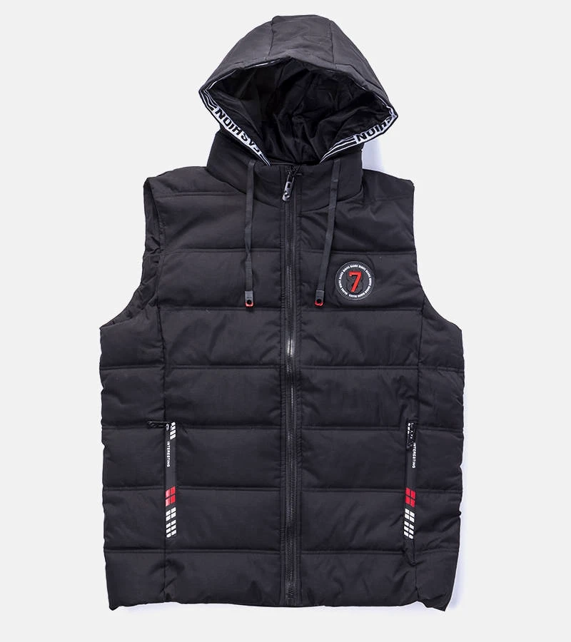 Vestă neagră matlasată pentru bărbați Allaire