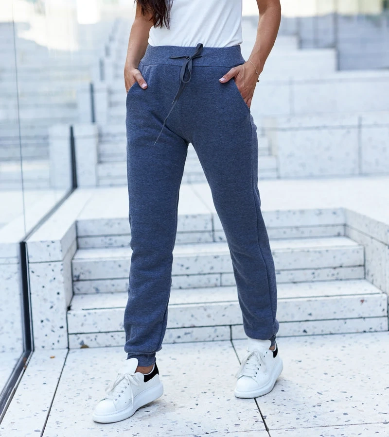 Pantaloni de trening gri pentru femei Elvia