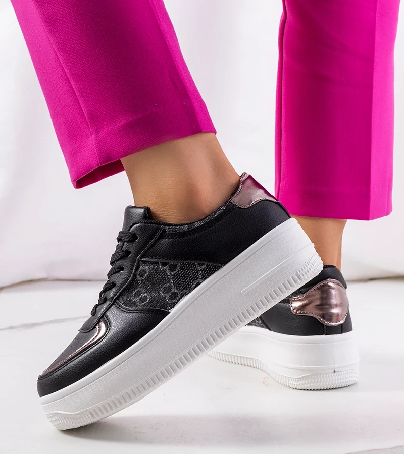 Adidași negri Luzia pentru femei