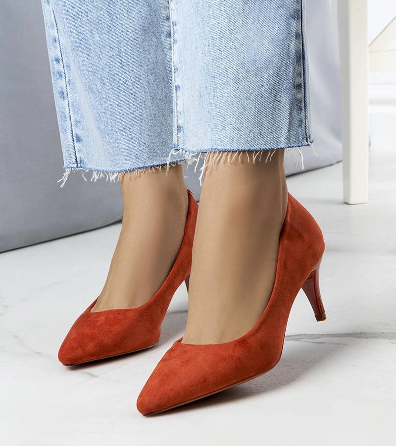 Pantofi stiletto Coursi maro