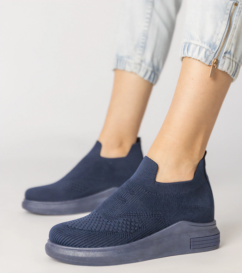 Adidași șosetă albastru închis slip-on Merinsa