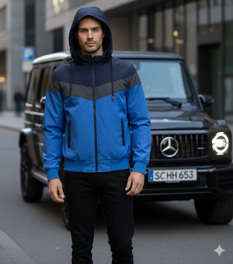 Jachetă de tranziție Dupont albastru marin pentru bărbați