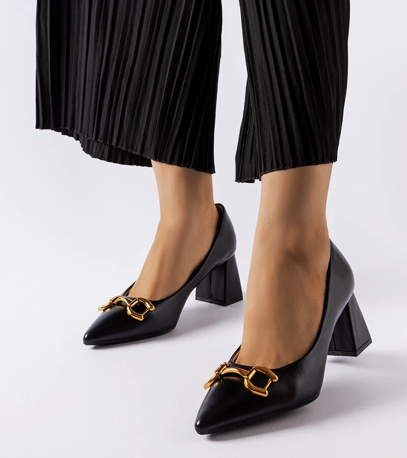 Pantofi stiletto Toscani negri