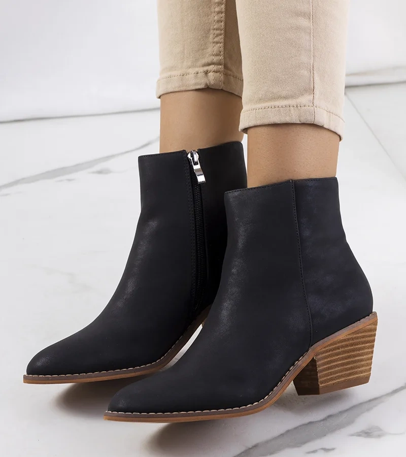 Cizme negre Carlisle