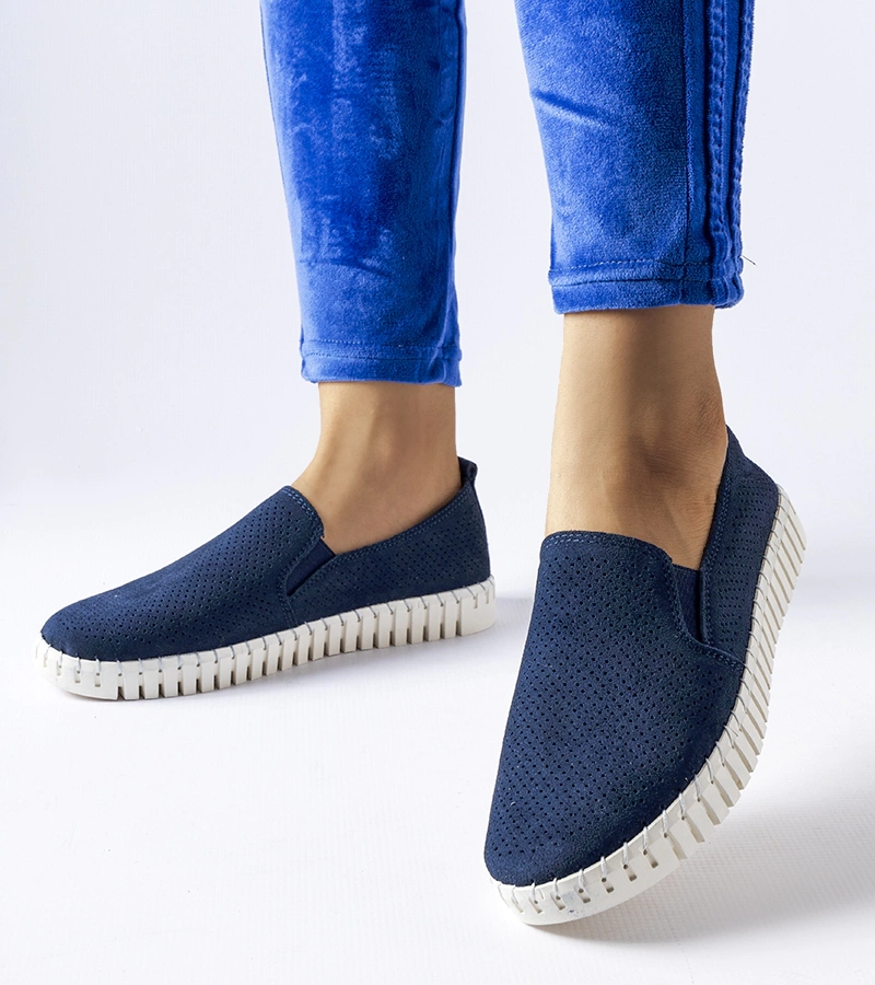 Pantofi de sport cu baretă albastră marină Madiha