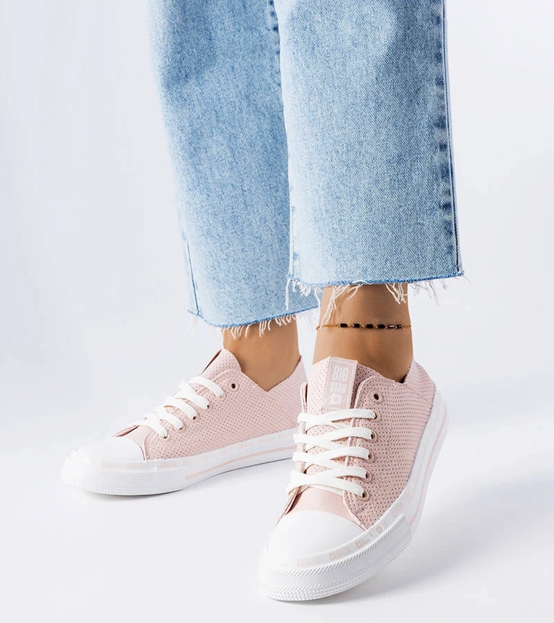 Pantofi de sport bej cu barete Big Star LL274015