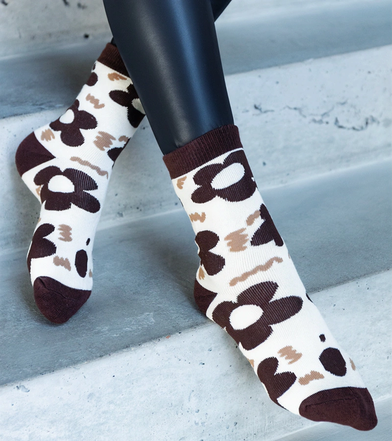 Ciorapi calzi negru-alb Sella