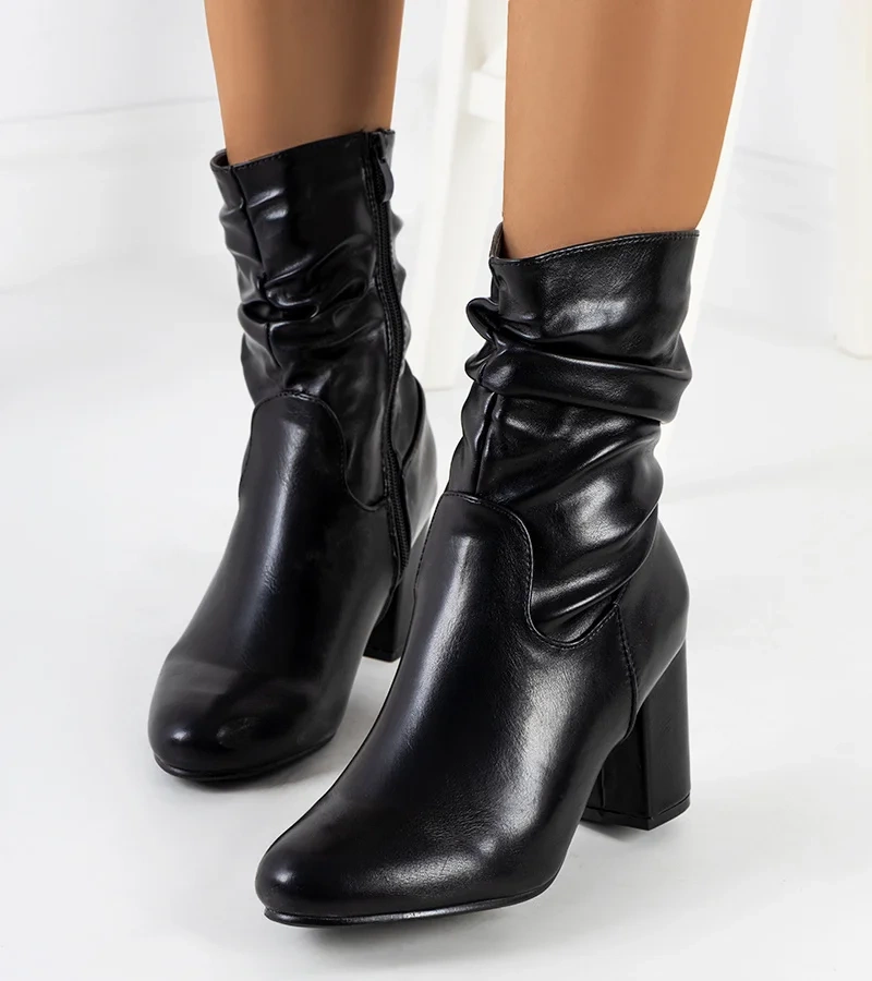 Cizme stiletto Hilda negre