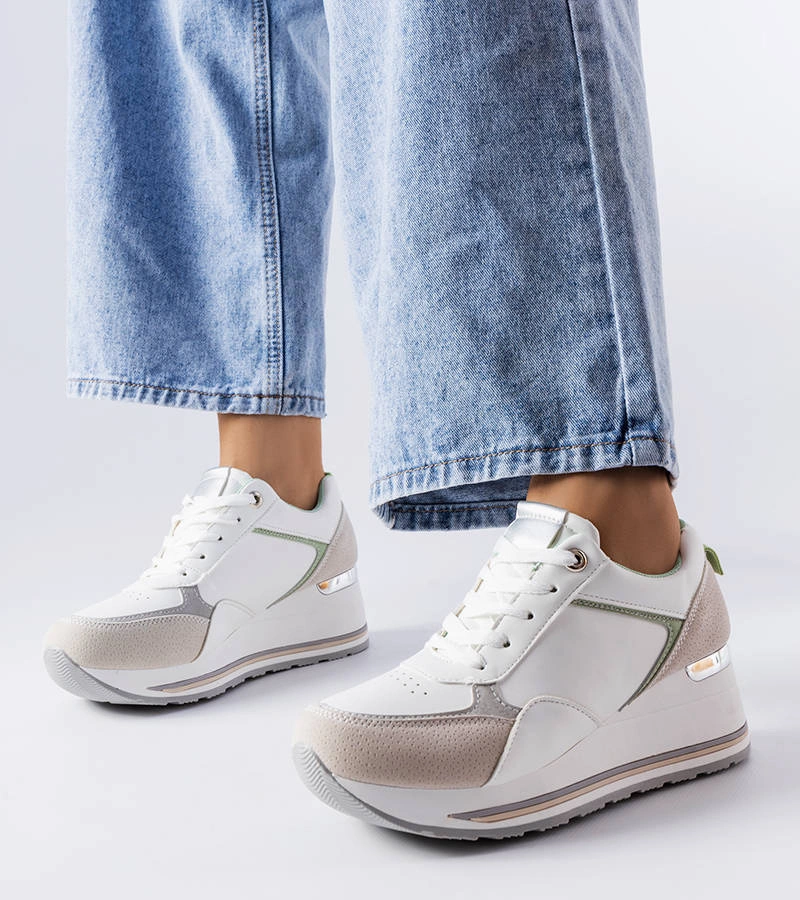 Harvé adidași gri pe tocuri Harvé