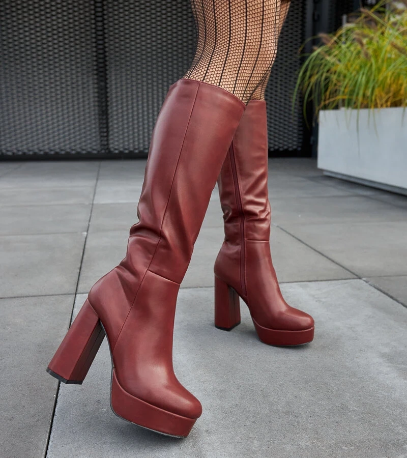 Cizme bord pe platforma si toc Zoccorino