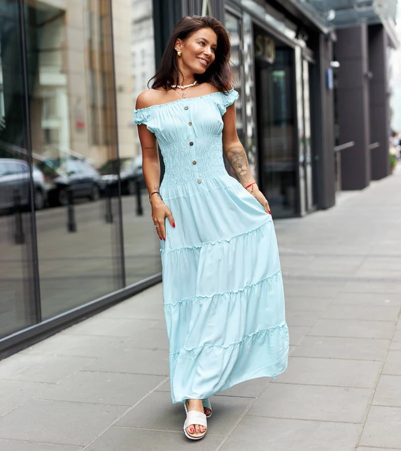 Rochie albastră largă de Norberto