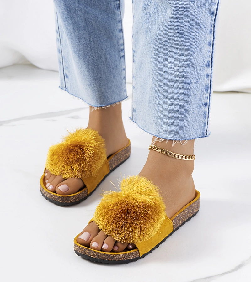 Flip-flops galbeni pe talpă de plută de Rett