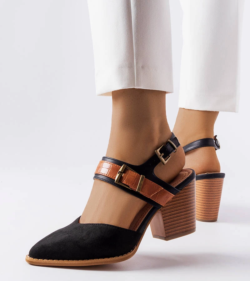 Pantofi stiletto Hardouin negri