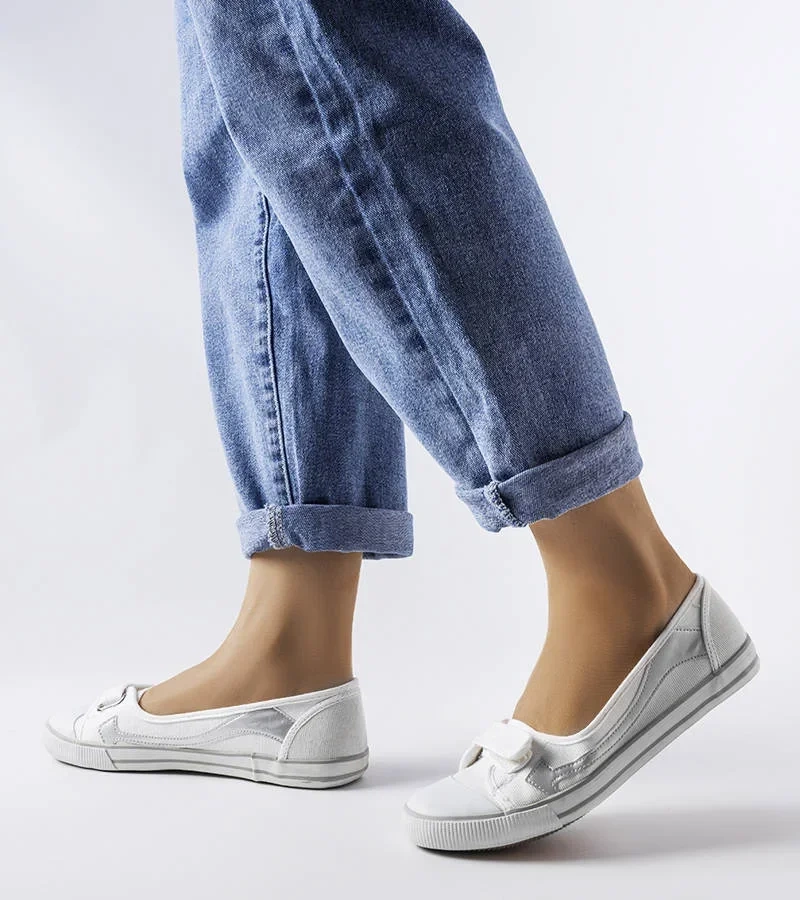 Pantofi de sport Winifred din material textil alb