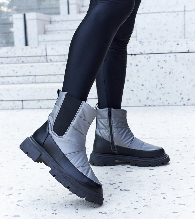 Cizme de zăpadă izolate Galvani gri