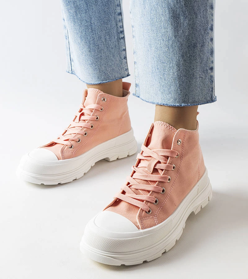 Pantofi sport cu gleznă Saverio roz