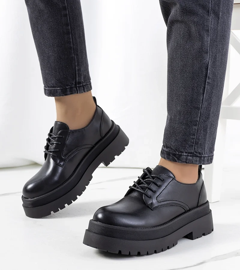 Pantofi cu platformă Foxton negri