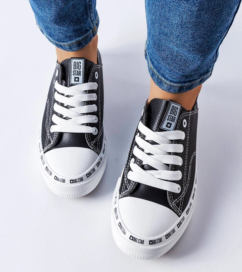 Big Star - pantofi de sport negri, cu barete FF274023