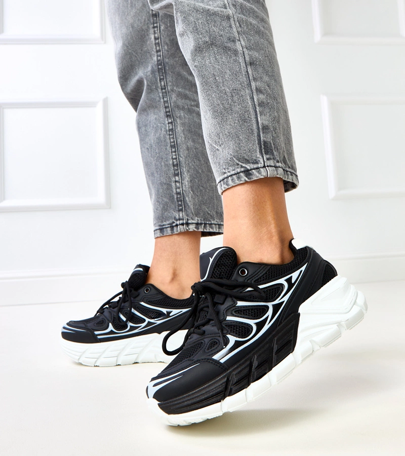 Adidași negri cu talpă masivă Souza