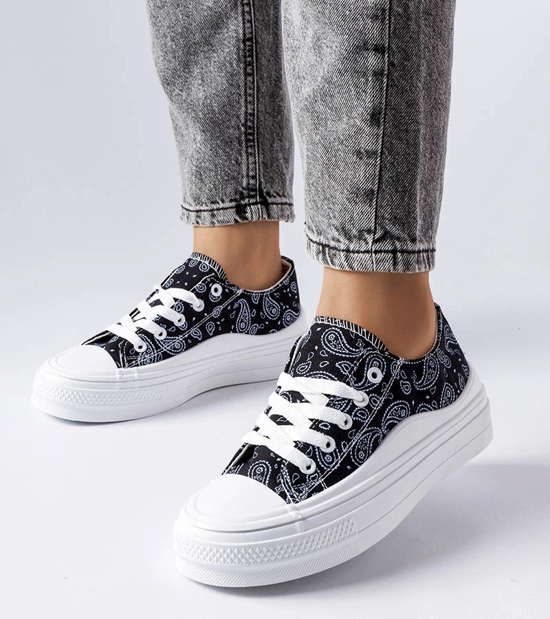 Pantofi cu platformă Bélair negri