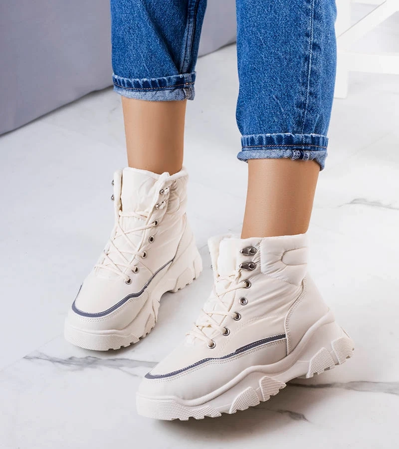 Cizme izolate Rimu crem