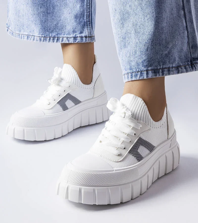 Pantofi cu platformă Charpentier albi
