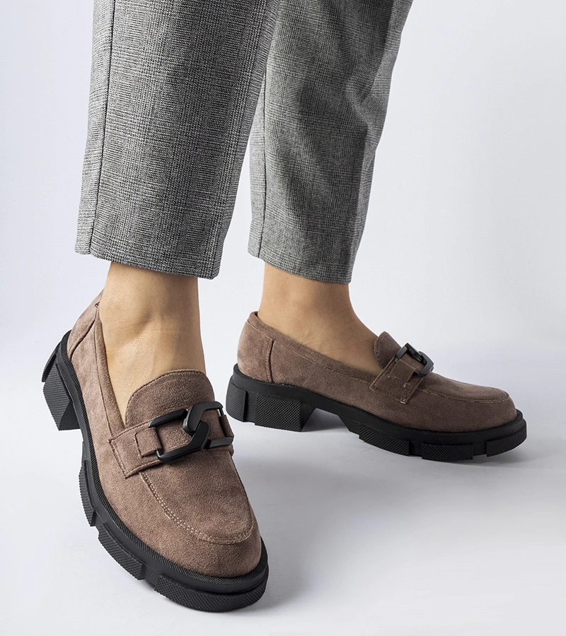 Mocasini masivi maro cu cataramă Alfredino