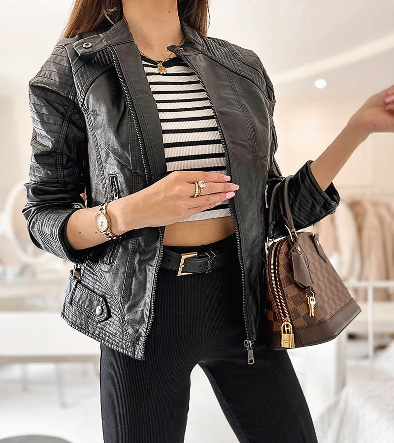 Jachetă Lisle ramon negru