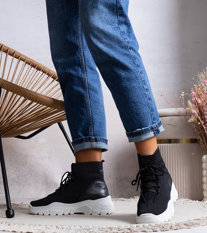 Adidași cu șosete Frahm negri