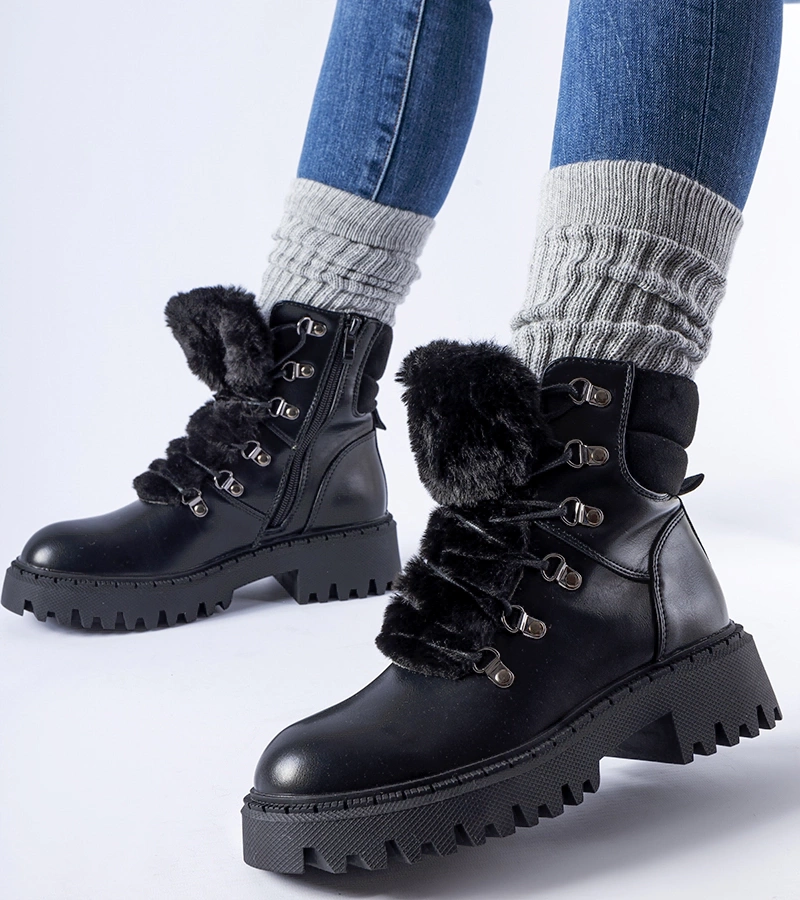 Negru muncitori cu blăniță ornamentată Quarto