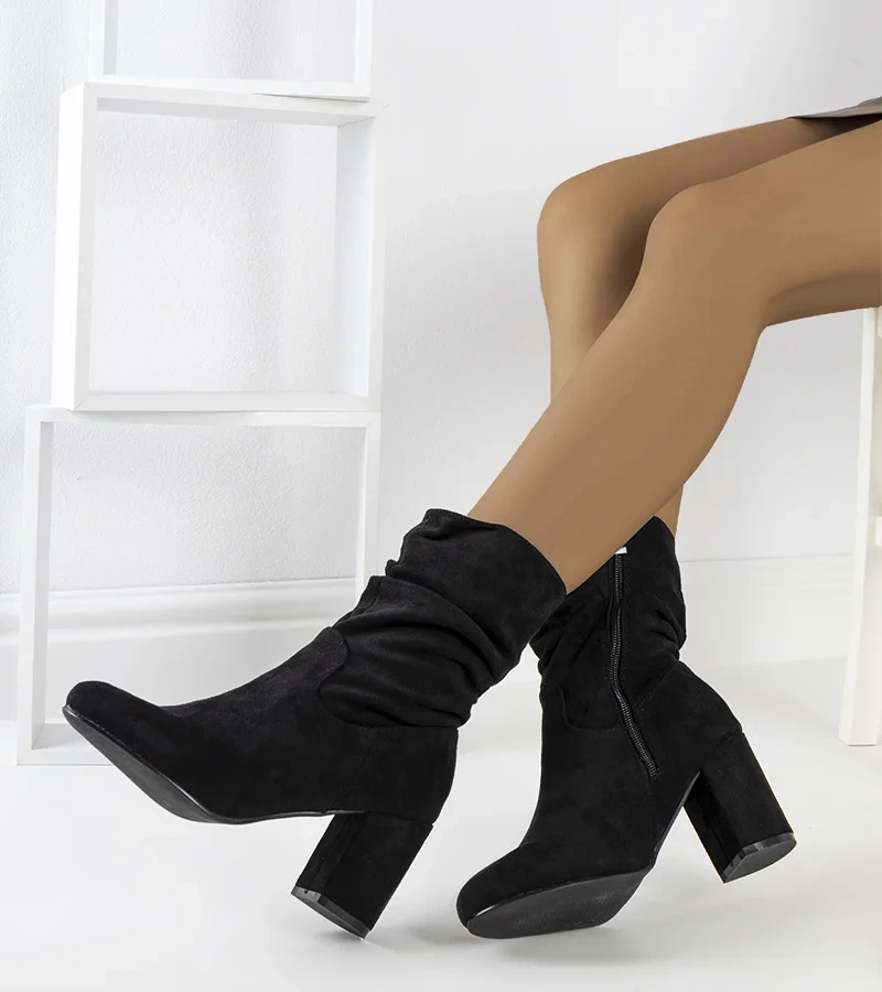 Cizme stiletto Howard negre