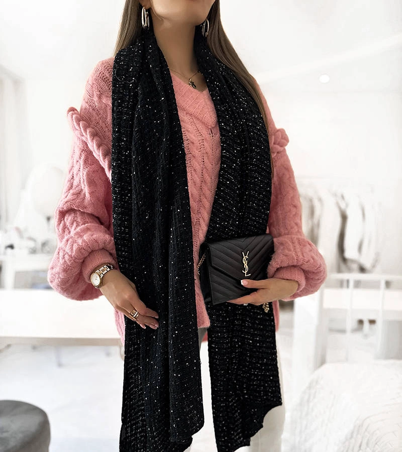 Șal negru punctat Khalil