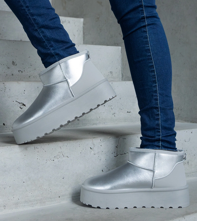 Argintii joși de zăpadă pe platformă Lianda