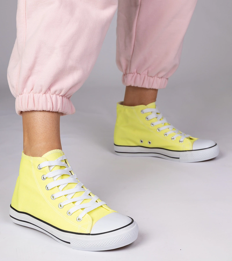 Adidași clasici galbeni până la gleznă Kattin