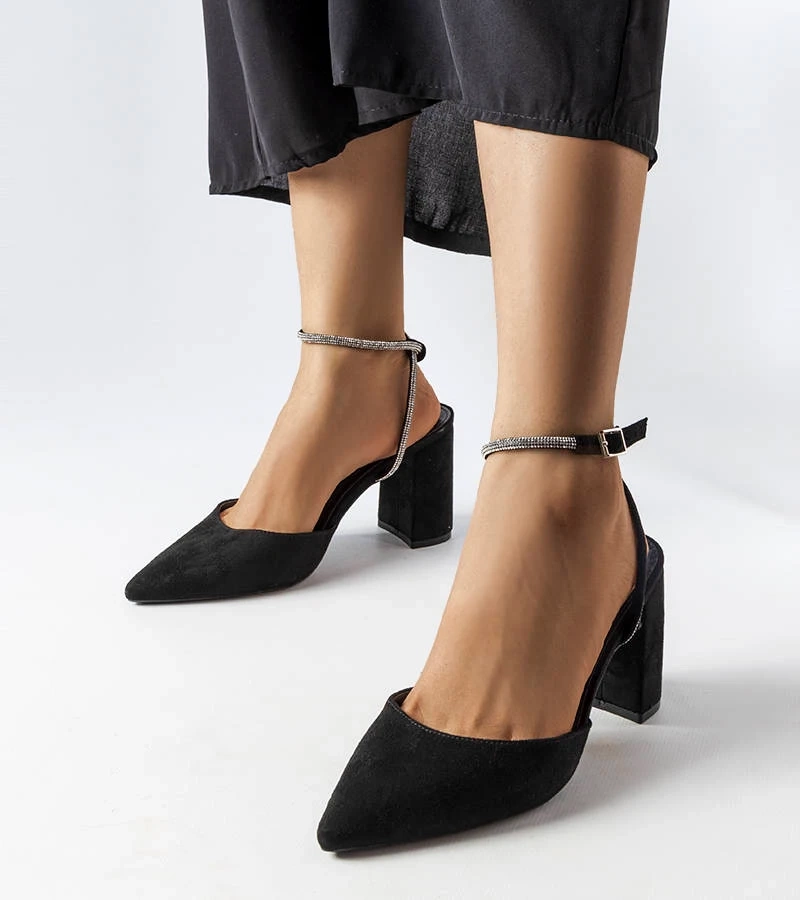 Pantofi stiletto Stella negri