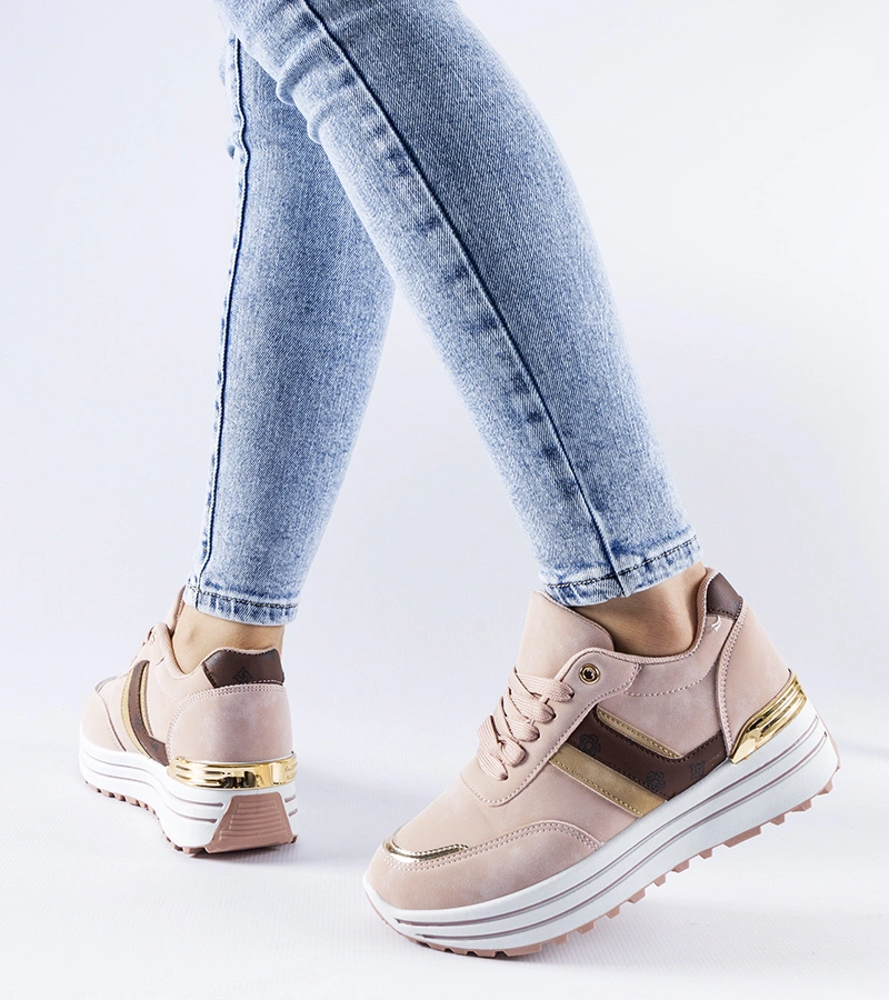 Adidași roz cu platformă Provinciale