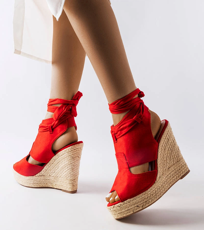 Sandale cu platformă Red Baader