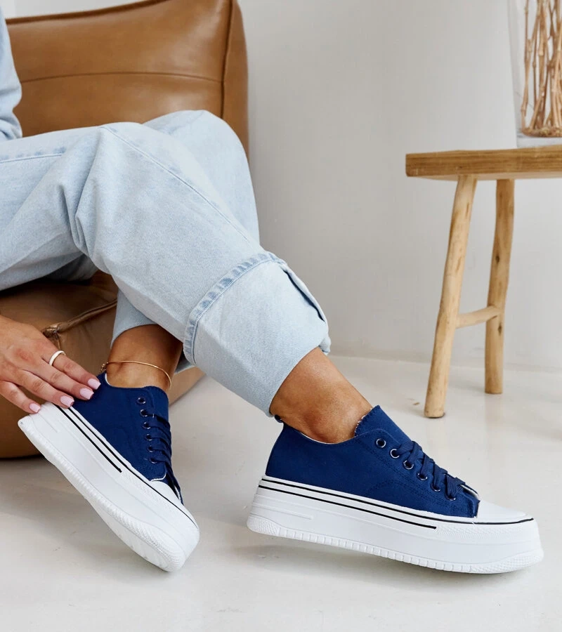 Adidași albaștri cu talpă groasă Bahira