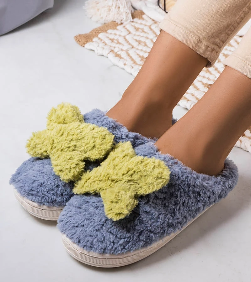 Papuci de casă Blue soft Butterfly